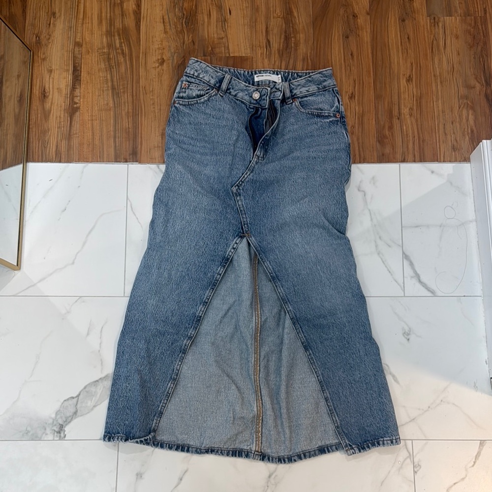 Garage Blue Denim Jeans Distressed Slim Fit